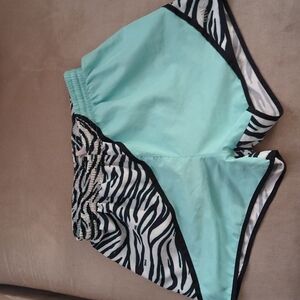 PINK Victoria's Secret Animal Print Shorts Lined Size XS Pink Spell out Y2K